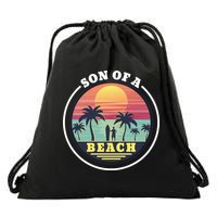 Son of A Beach Drawstring Bag