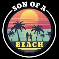 Son of A Beach Drawstring Bag