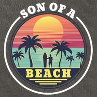 Son of A Beach Cotton Canvas Backpack
