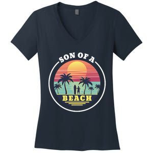 Son of A Beach Women's V-Neck T-Shirt