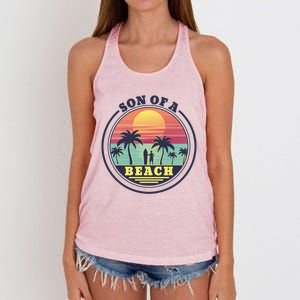 Son of A Beach Women's Knotted Racerback Tank