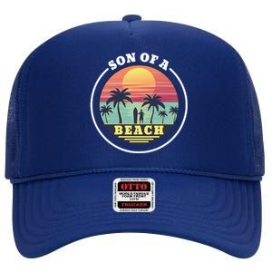 Son of A Beach High Crown Mesh Back Trucker Hat