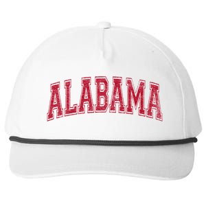 STATE OF ALABAMA VARSITY STYLE TEXT BAMA PRIDE STATE FLAG Snapback Five-Panel Rope Hat