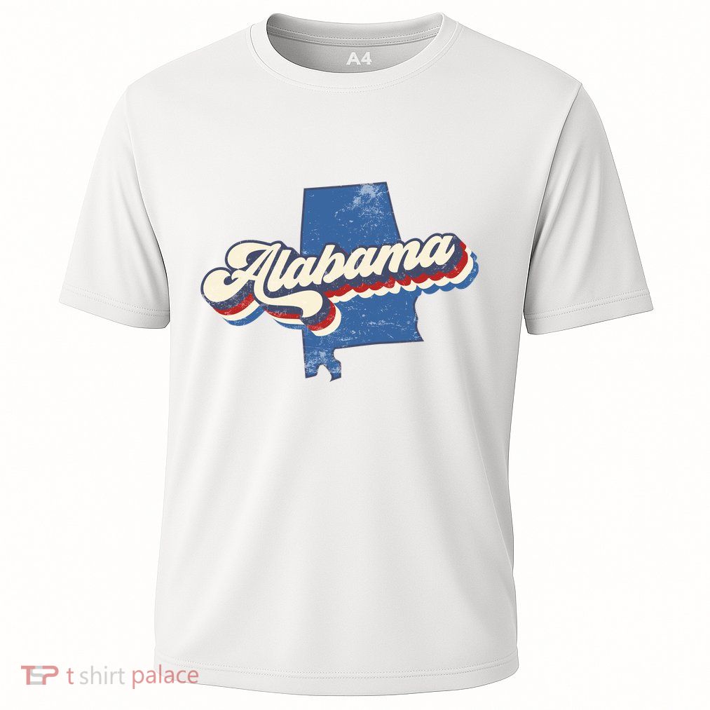 State Of Alabama Retro Logo Performance Shirt