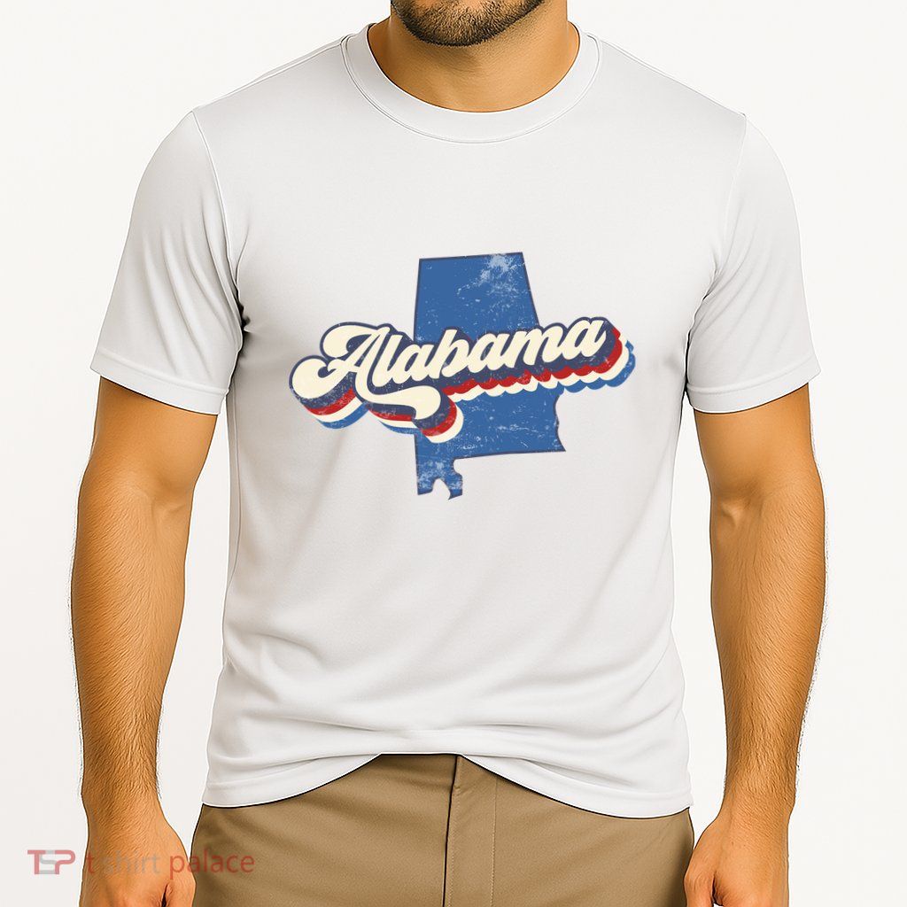State Of Alabama Retro Logo Performance Shirt