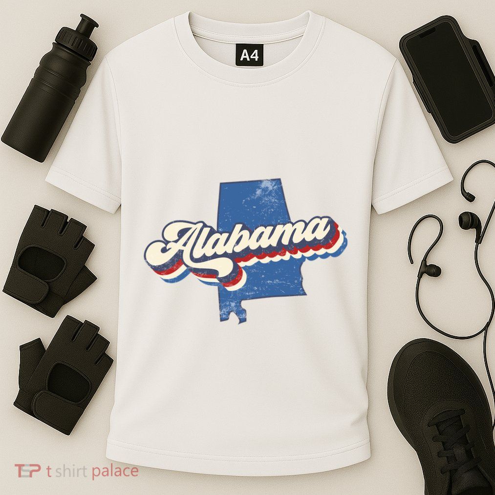State Of Alabama Retro Logo Performance Shirt