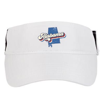 State Of Alabama Retro Logo Adult Drive Performance Visor