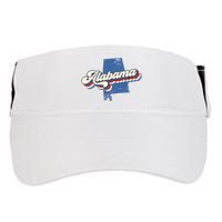 State Of Alabama Retro Logo Adult Drive Performance Visor