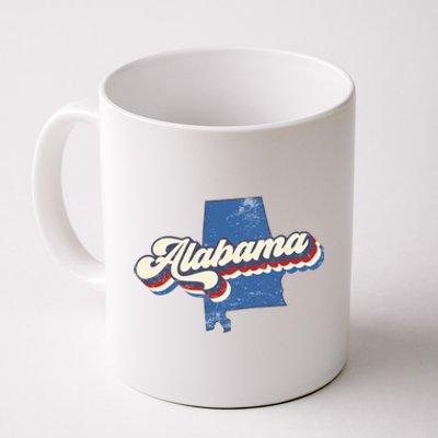 State Of Alabama Retro Logo Coffee Mug