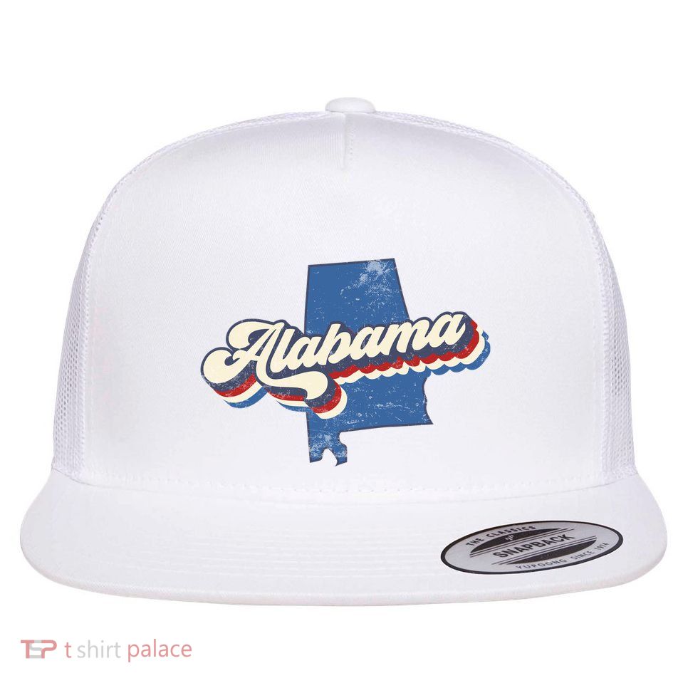 State Of Alabama Retro Logo Flatbill Hat