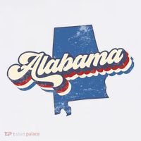 State Of Alabama Retro Logo Magnet