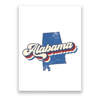 State Of Alabama Retro Logo Poster
