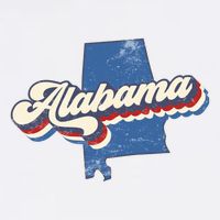 State Of Alabama Retro Logo Baby Bodysuit