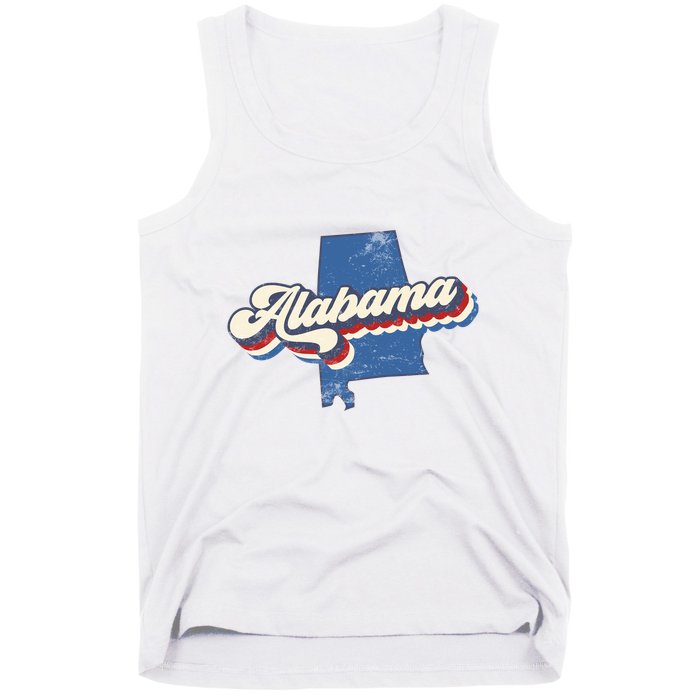 State Of Alabama Retro Logo Tank Top