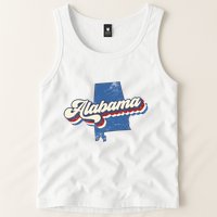 State Of Alabama Retro Logo Tank Top