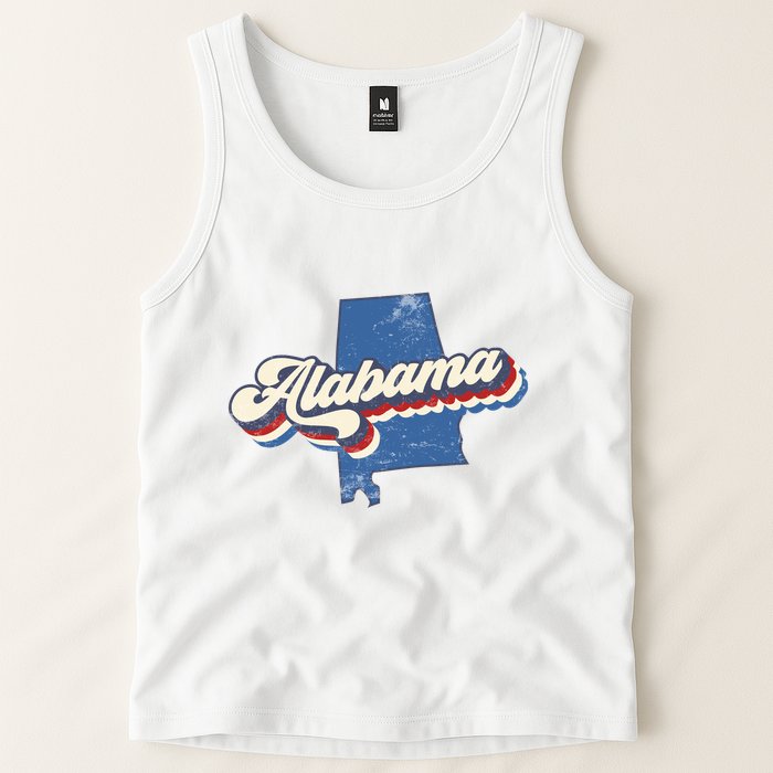 State Of Alabama Retro Logo Tank Top