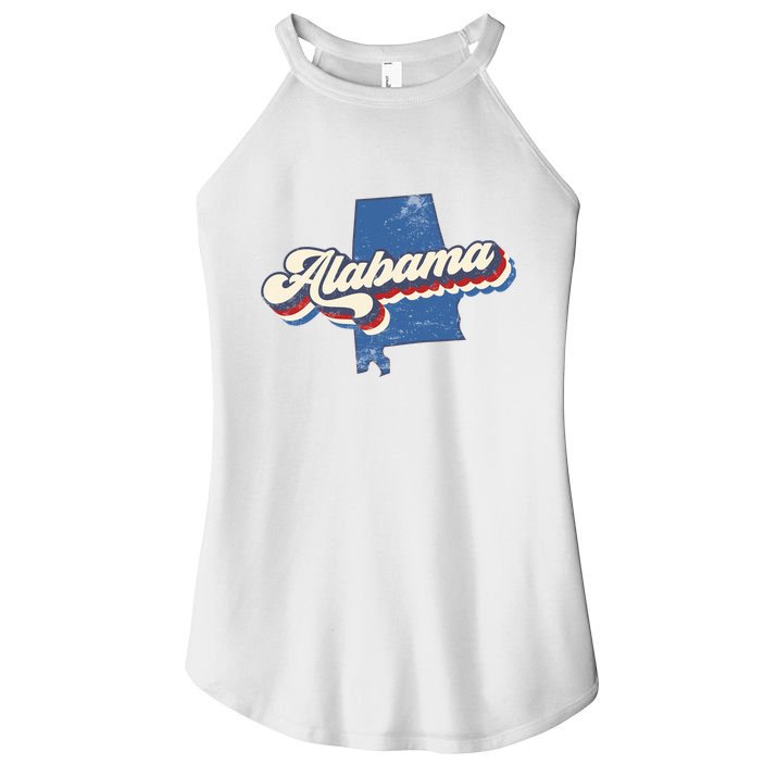 State Of Alabama Retro Logo Women's Perfect Tri Rocker Tank