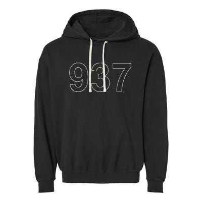 Southwest Ohio Area Code 937 Garment-Dyed Fleece Hoodie