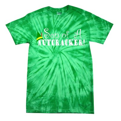 Son Of A Nutcracker Funny Christmas Elf Hat Tie-Dye T-Shirt