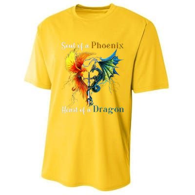 Soul Of A Phoenix Heart Of A Dragon Performance Sprint T-Shirt