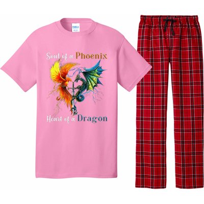 Soul Of A Phoenix Heart Of A Dragon Pajama Set