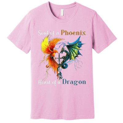 Soul Of A Phoenix Heart Of A Dragon Premium T-Shirt