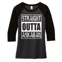 Straight Outta Askaban Women's Tri-Blend 3/4-Sleeve Raglan Shirt