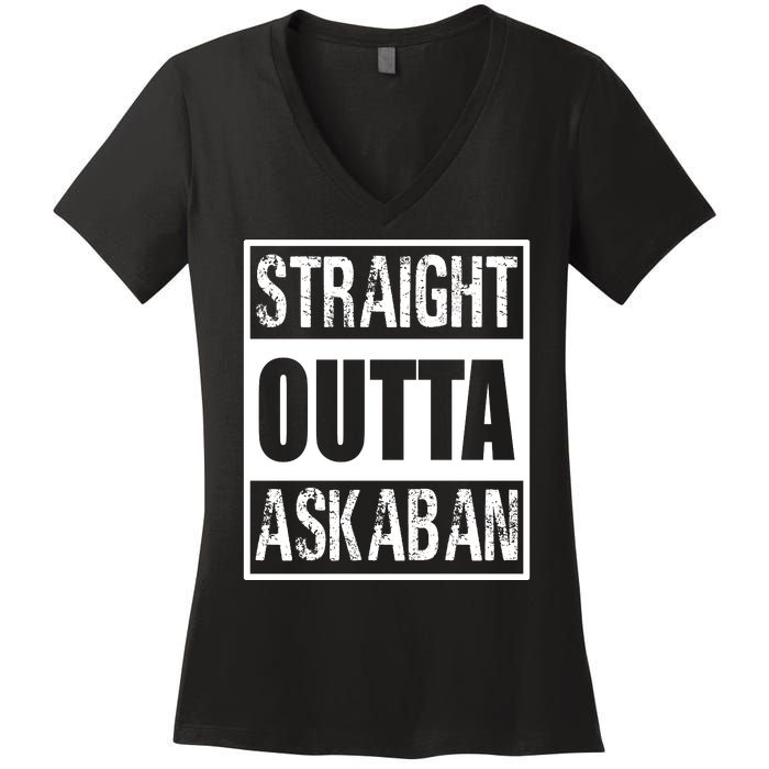 Straight Outta Askaban Women's V-Neck T-Shirt