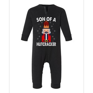 Son Of A Nutcracker Funny Christmas Nutcracker Infant Fleece One Piece