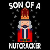 Son Of A Nutcracker Funny Christmas Nutcracker Button