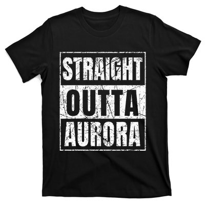 Straight Outta Aurora Illinois State T-Shirt