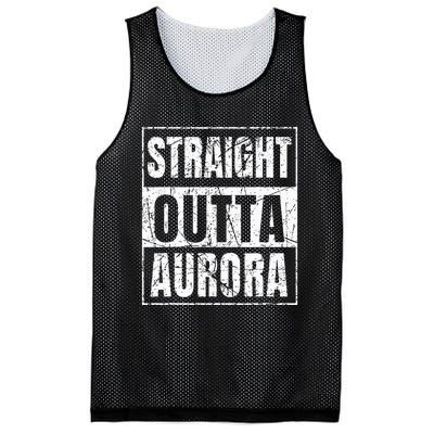 Straight Outta Aurora Illinois State Mesh Reversible Basketball Jersey Tank