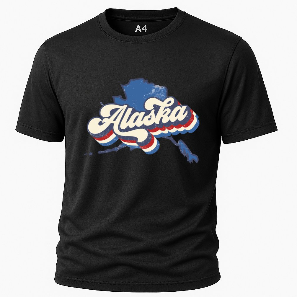 State Of Alaska Retro Logo Performance Shirt