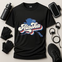 State Of Alaska Retro Logo Performance Shirt