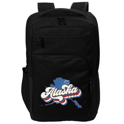 State Of Alaska Retro Logo Impact Tech Backpack