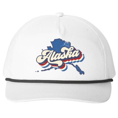 State Of Alaska Retro Logo Snapback Five-Panel Rope Hat