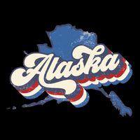 State Of Alaska Retro Logo 7-Panel Snapback Hat