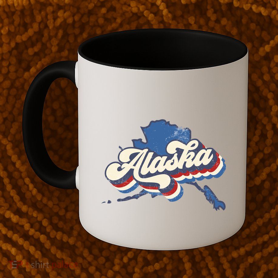State Of Alaska Retro Logo Coffee Mug