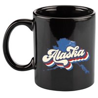 State Of Alaska Retro Logo 11oz C Handle Ceramic Mug