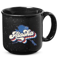 State Of Alaska Retro Logo 15oz Campfire Ceramic Mug