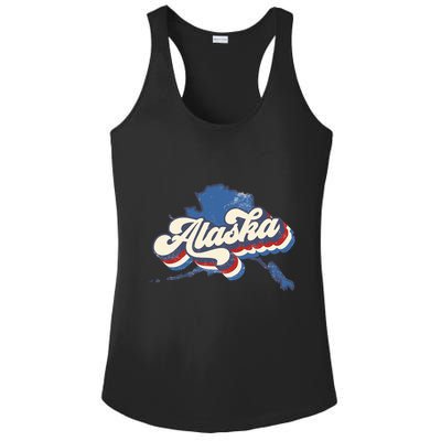 State Of Alaska Retro Logo Ladies PosiCharge Competitor Racerback Tank