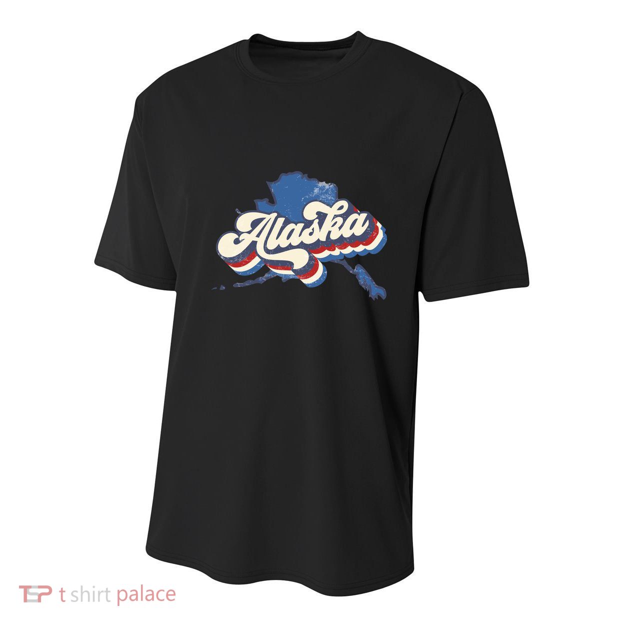 State Of Alaska Retro Logo Youth Performance Sprint T-Shirt