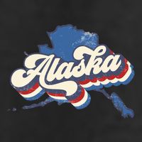 State Of Alaska Retro Logo Trucker Hat