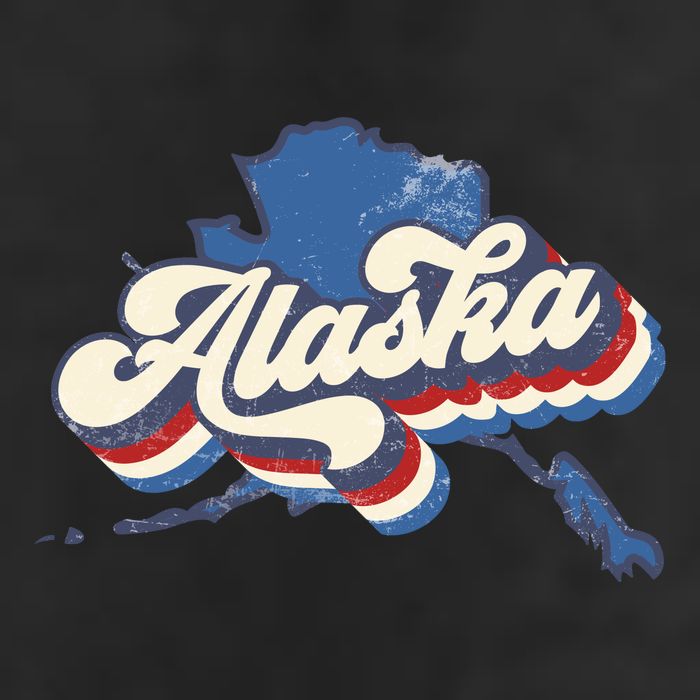 State Of Alaska Retro Logo Trucker Hat