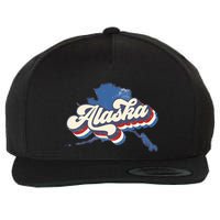 State Of Alaska Retro Logo Wool Snapback Cap
