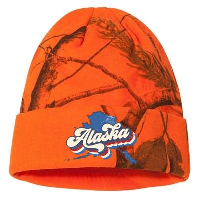 State Of Alaska Retro Logo Kati Licensed 12" Camo Beanie