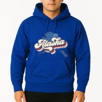 State Of Alaska Retro Logo Hoodie