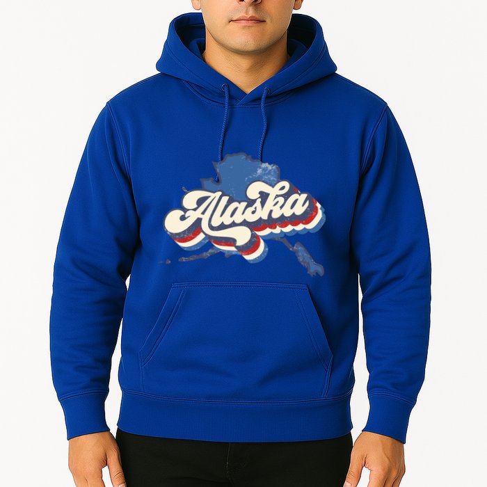 State Of Alaska Retro Logo Hoodie