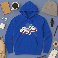 State Of Alaska Retro Logo Hoodie