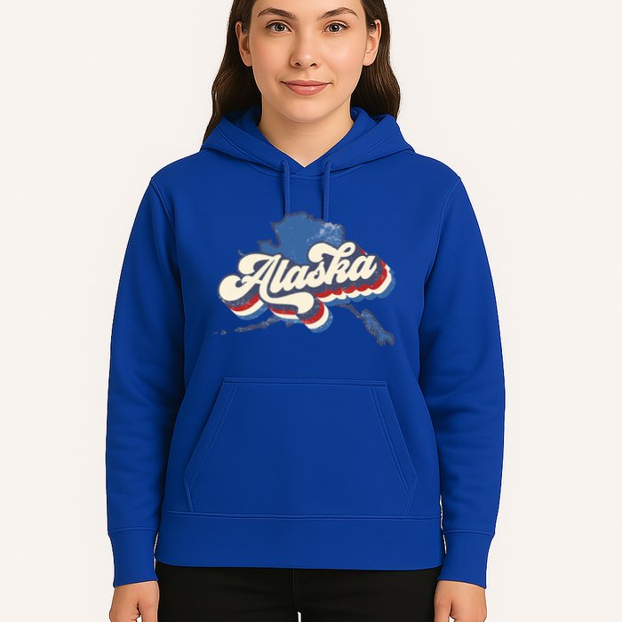 State Of Alaska Retro Logo Hoodie